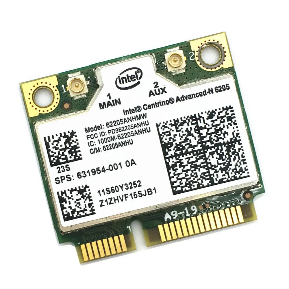 Карта беспроводного адаптера для Intel Centrino расширенная N 6205 62205HMW беспроводная 300