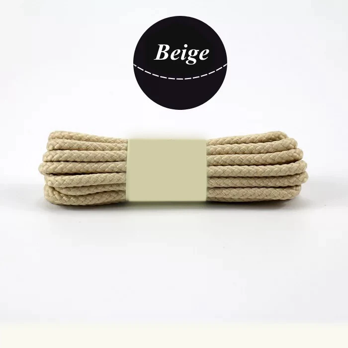 Beige 1 пара 14 цветов шнурки круглые кроссовки шнурки для детей и взрослых Спорт на открытом воздухе шнурки струны Длина 80 100 120 140 160 см YD-3 - Цвет: Beige