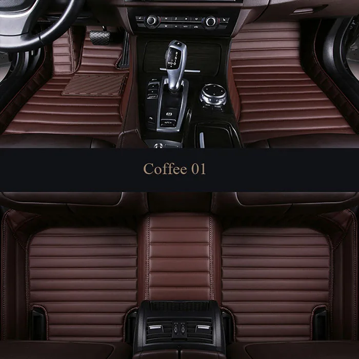 Coffee 01 Автомобильные коврики на заказ для Ford Kuga Ford Escape Facelift автомобильные коврики, автомобильные аксессуары для интерьера, автостайлинг - Название цвета: Coffee 01