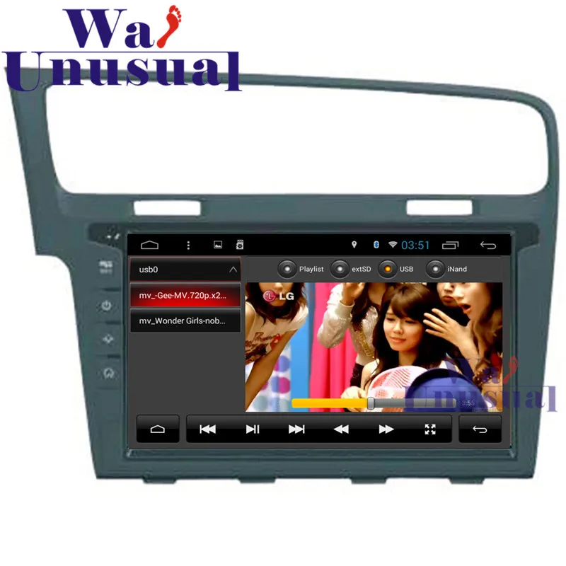 GPS навигация для VW GOLF 7 10 1 дюйма Android 6 0 4 ядра 16 ГБ Bluetooth Wi Fi Mirrorlink 1024*600 бесплатные