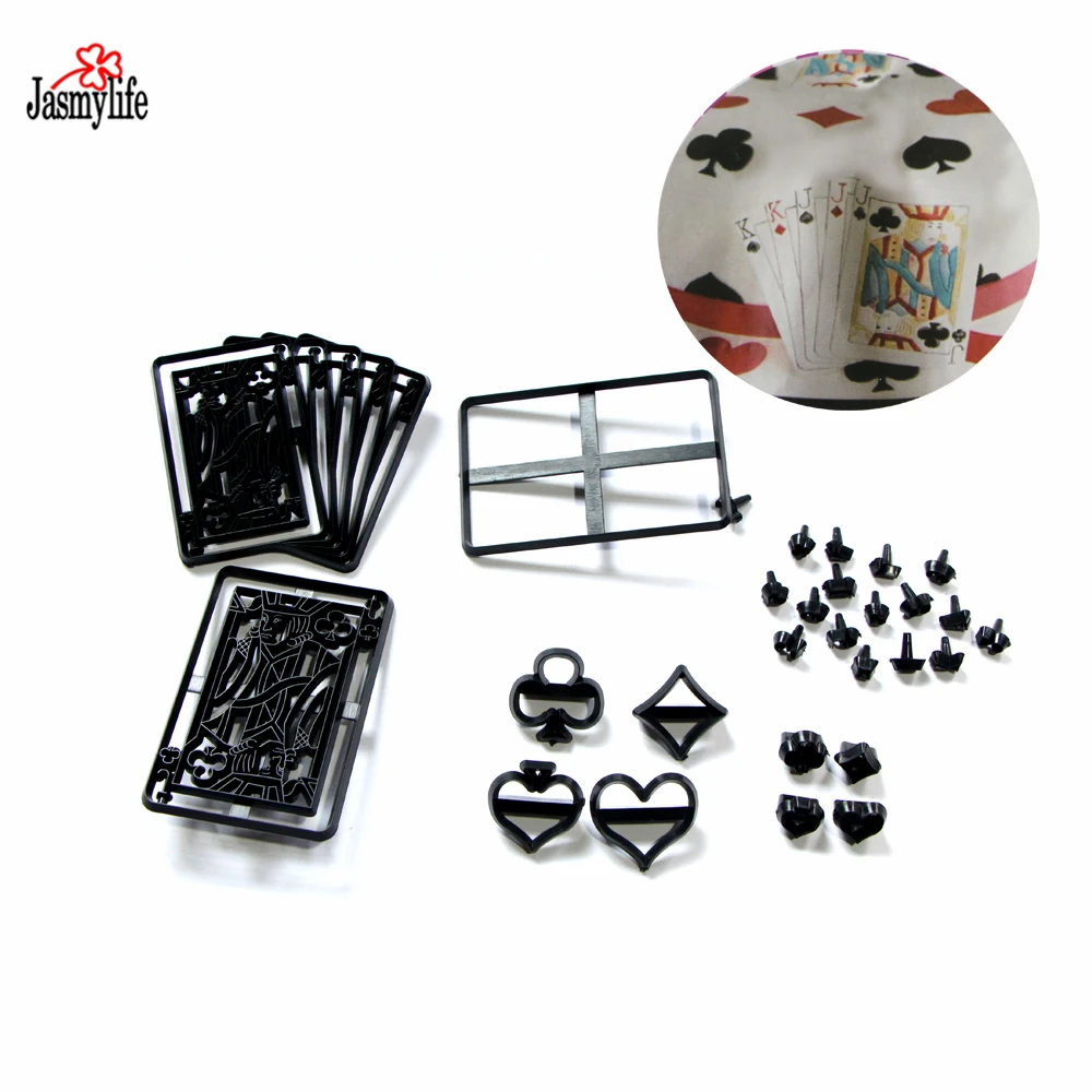 28 шт./компл. Poker Card резак для печенья пластиковый кекс Sugarcraft Fondant Cutter Set Cake Cutting Mold