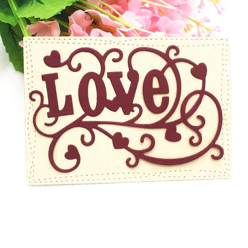 Carbon Steel Love Cutting Die Embossing Stencil Templates Mold Paper Art Craft Scrapbook Bookmark Card | Дом и сад