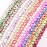 freeform real pearl loose beads strand 14 jewelry making choose color
