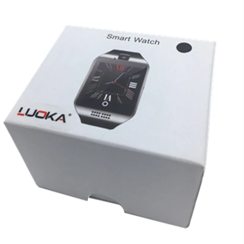 Умные часы LUOKA Q18 с камерой Facebook Whatsapp Twitter синхронизацией SMS Смарт поддержкой SIM TF