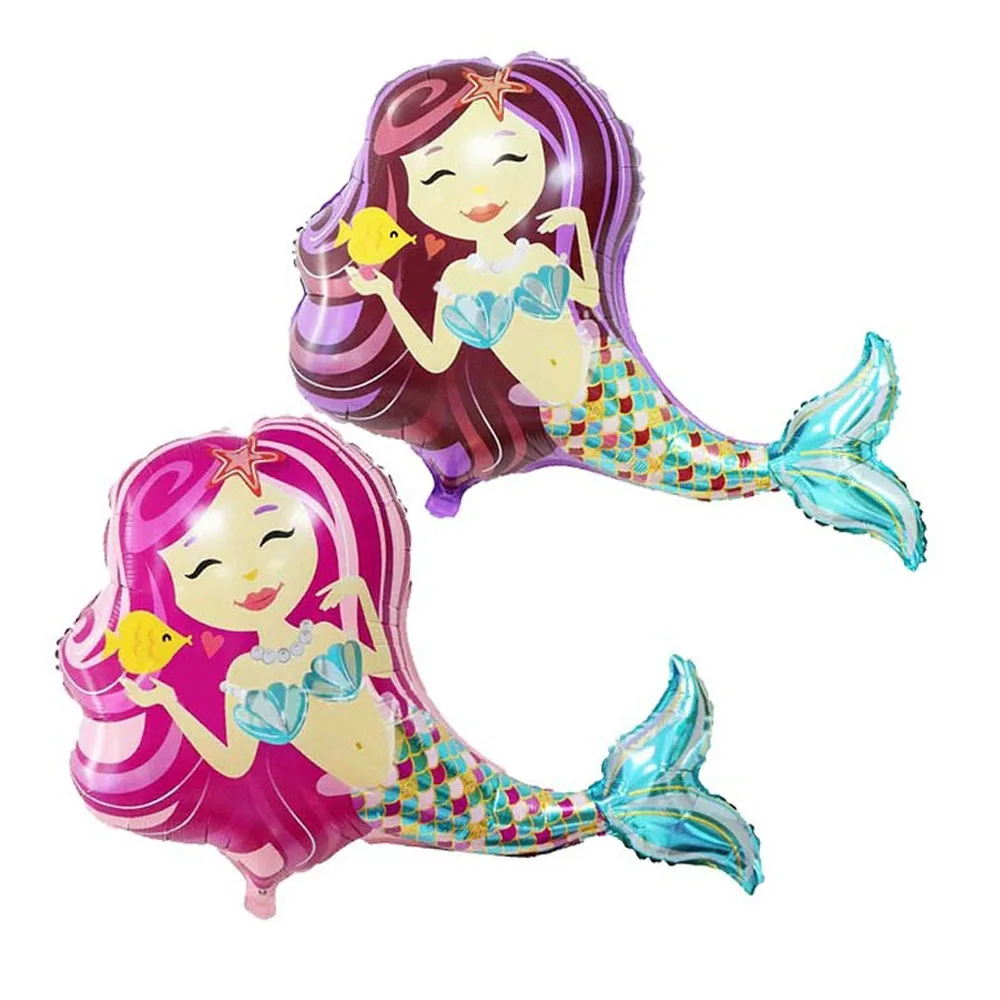 1 шт. алюминиевый шар русалки для детей на день рождения декоративные шары