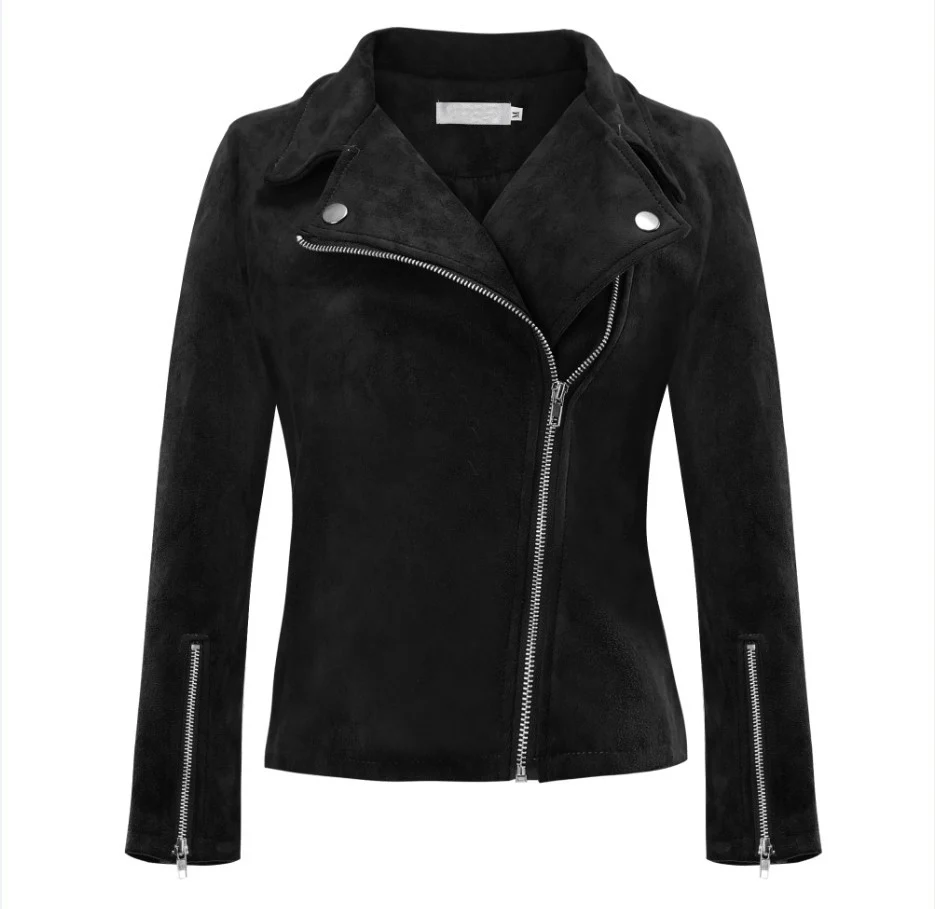 Готическая куртка из искусственной кожи большие размеры Женская осенне зимняя