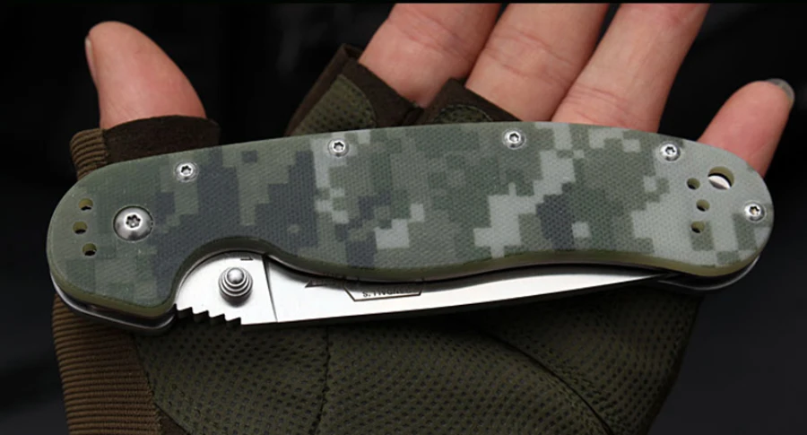 RAT Model1 складной нож Ножи AUS-8 лезвие G10 Ручка Кемпинг Охота выживания нож Открытый Портативный Спасательный мульти EDC инструменты