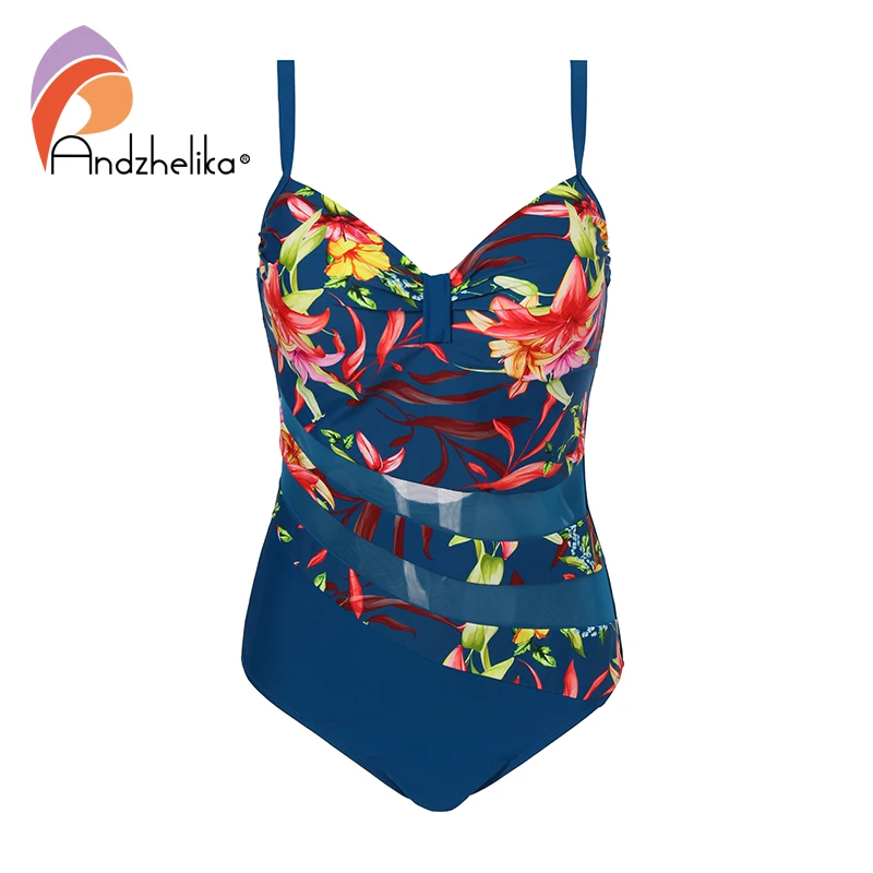 Andzhelika bikini 2018 женский купальник монокини размера плюс с красивыми боковыми