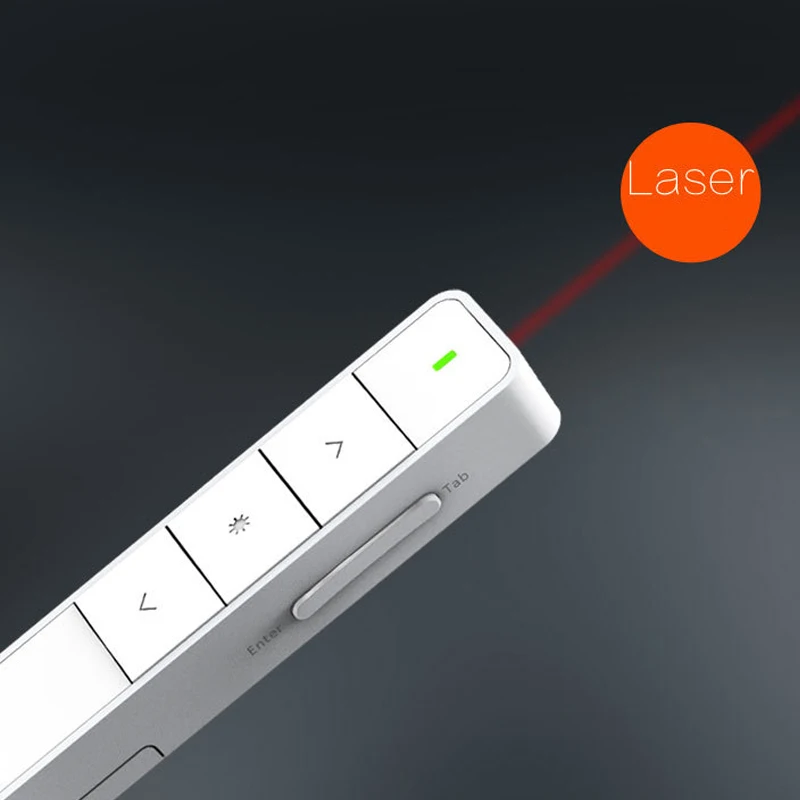 Беспроводная ведущая перезаряжаемая лазерная указка RF 2 4 GHz Powerpoint Clicker