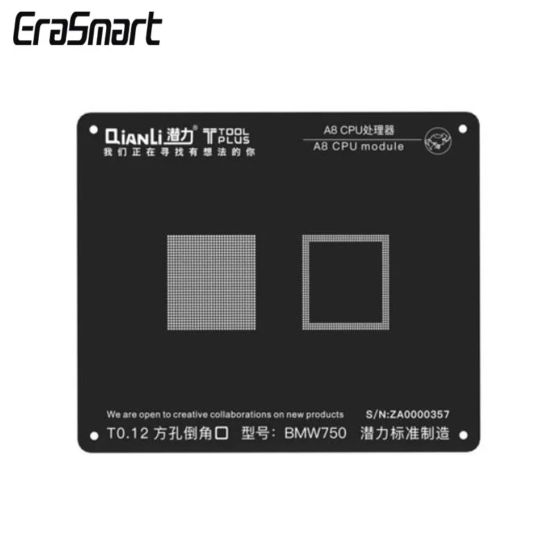 QianLi ToolPlus 3D iBlack iPhone A8 CPU модуль BGA Reballing черный трафарет|Наборы электроинструментов|