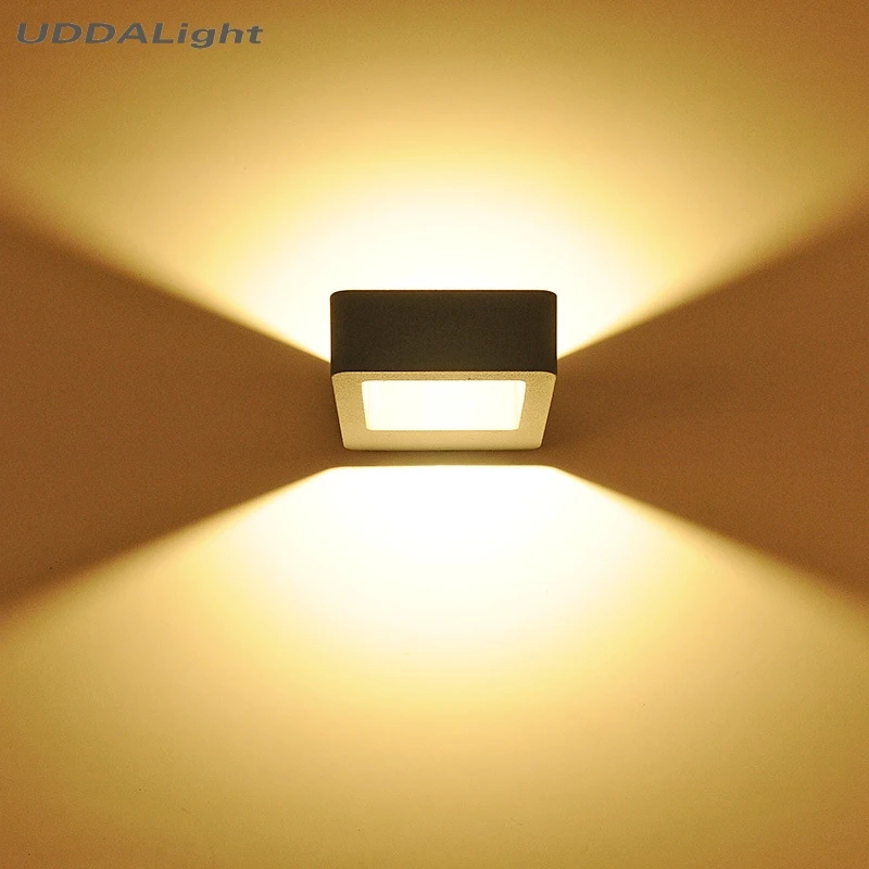 

outdoor lighting wall lamps 8W 120*145mm balck/gray one wall lamps for living room landscape lighting бра светильник на стену