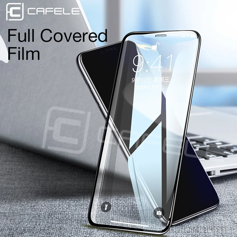 CAFELE Защита экрана для iphone X XS 3D Edge полное покрытие закаленное стекло для iphone X 10 бесшовное покрытие антибликовое