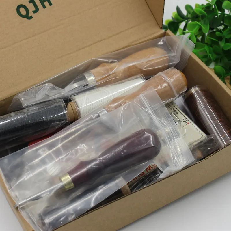 Набор инструментов для кожевенного ремесла марки QJH 1 комплект/25 шт. инструмент