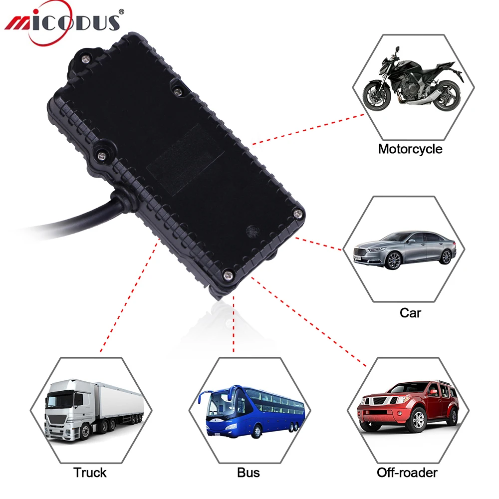 Автомобильный GPS-трекер T1124FC водонепроницаемый веб-приложение функция ACC