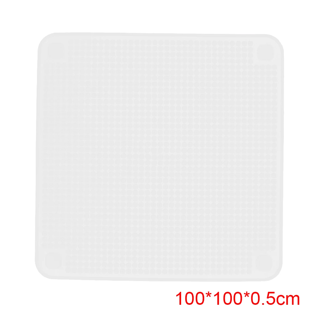 100x100x0.5mm 1 шт/4 шт многоразовая силиконовая чаша для посуды, упаковочная пленка для сохранения свежести пищи, крышка для вакуумной упаковки пищевых продуктов, кухонные инструменты - Цвет: 100x100x0.5mm