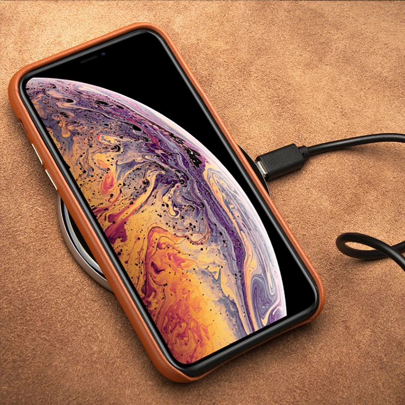 Ультратонкий чехол из натуральной кожи для мобильного телефона s для iphone 6plus, чехол 7 8 X XS XSmax XR, чехол для телефона с защитой от падения для iphone 7