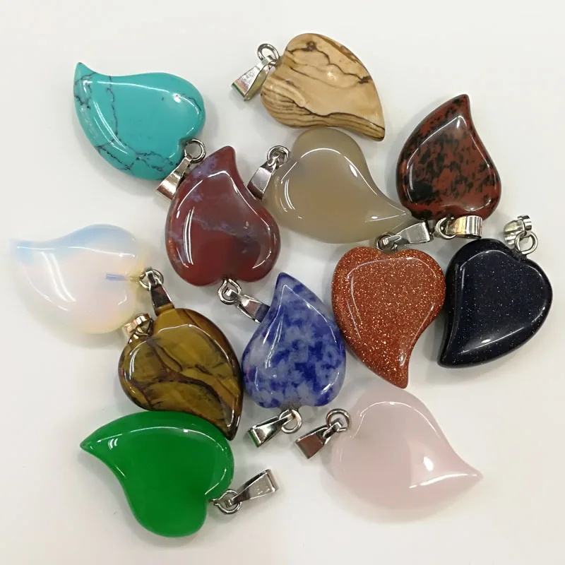 Оптовая продажа модные подвески в виде сердца Смешанные Подвески для женщин