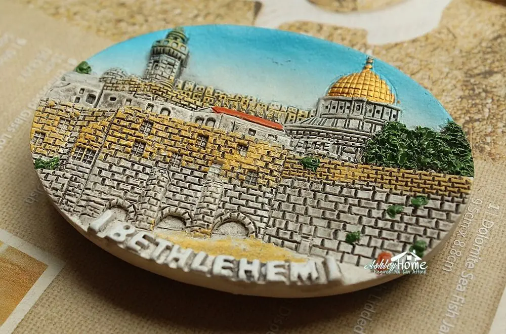 Палестинского Вифлеем туристических путешествий Сувенир 3D смолы магнит на