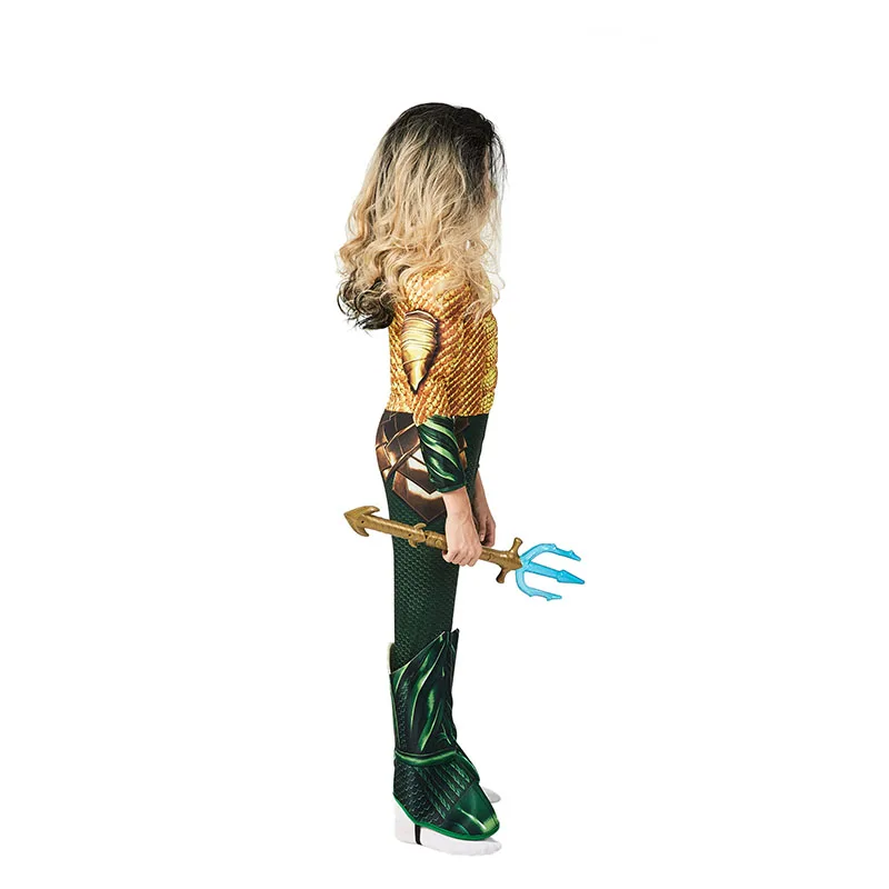 kids comic superhero aquaman muscle dress up halloween fancy dress cosplay costume for child free global shipping