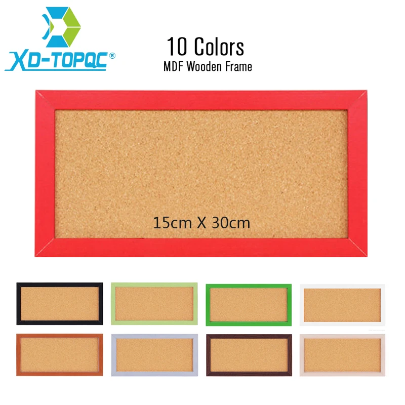 XINDI Новинка 15*30 см MDF рамка маленькое уведомление доска из пробки домашнее