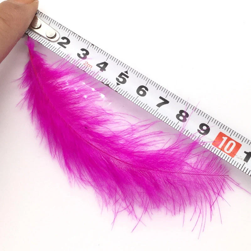 Розница 50 шт 4-6 inches10-15cm перья индейки Марабу промытый гусиный пух пышное свадебное платье ювелирные украшения перья