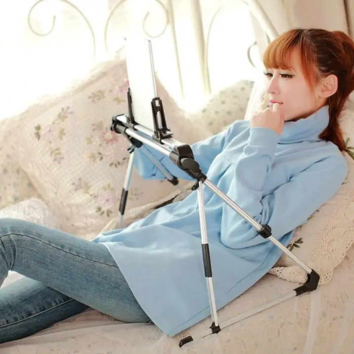 Tablet Mobile Phone Stand Holder Adjustable Foldable for Bed Sofa Desk Floor ND998