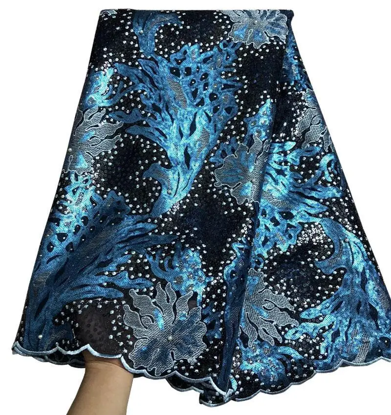 Африканская кружевная ткань из органзы новейшая Высококачественная лучшая