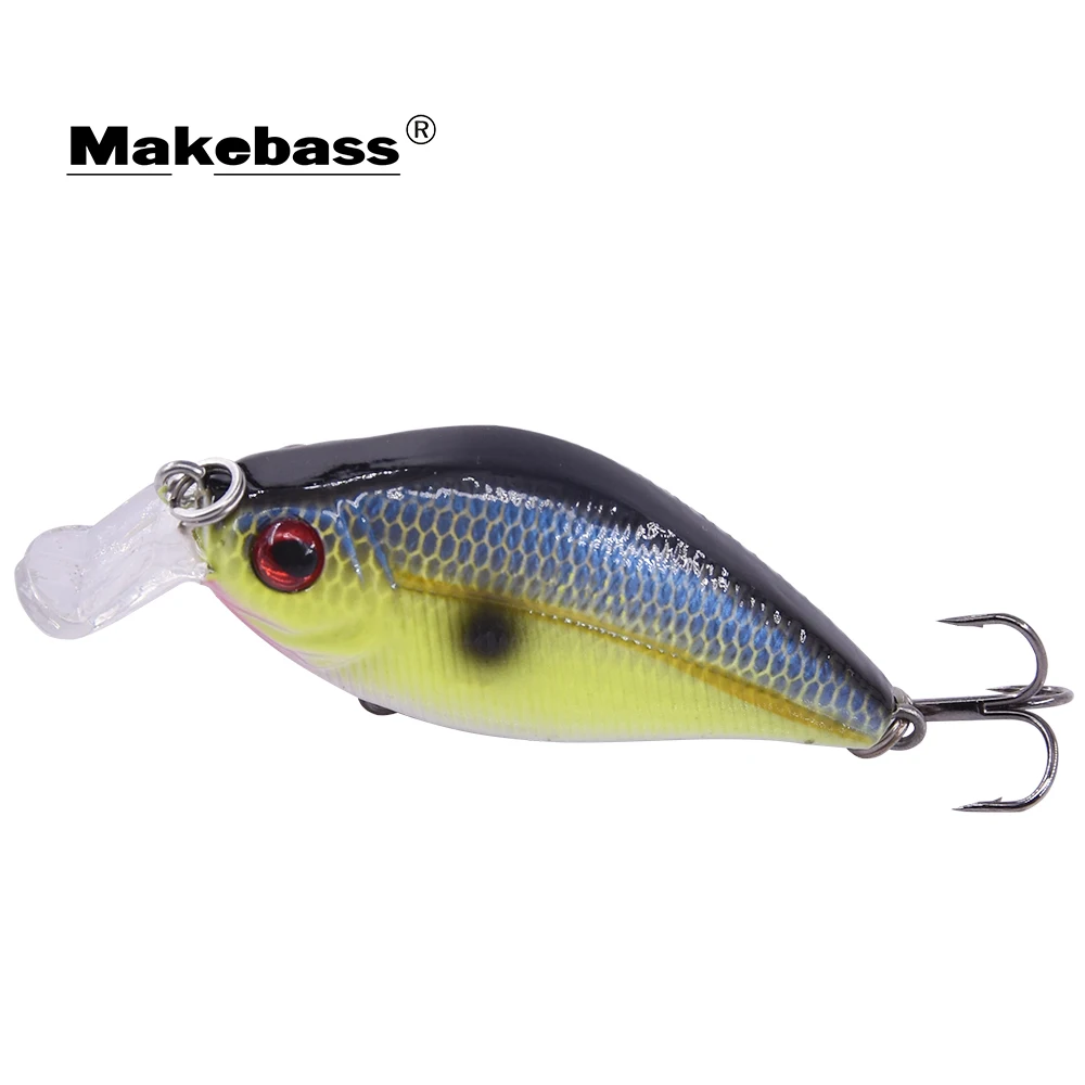 Makebass Crankbait Fishing Lures Bass Artificial Wobbler Hard Baits Shallow Diving Fishing Tackle Trout Perch etc. 2in/0.3oz
