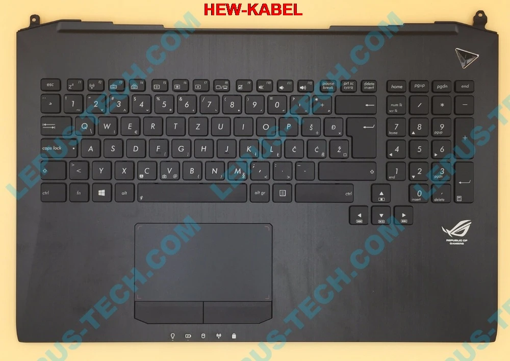 WB SV словенская английская клавиатура для ASUS G750 G750JH top case G750JM G750JS palmrest G750JW G750JX G750JZ с