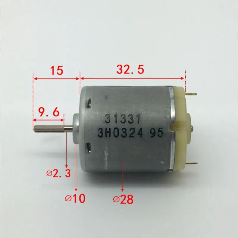 JOHNSON RS-365 двигатель постоянного тока 31331 3H0324 12V~ 24V 10200 об/мин высокого Скорость карбоновая щетка мини-мотор 2,3 мм накатки вал DIY хобби игрушка