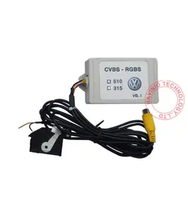 RGB RNS315 RNS 510 RCD 510 коробка CVBS к RGB и AV к преобразователь RGB адаптер для VW Passat CC Tiguan OEM flip камера заднего вида