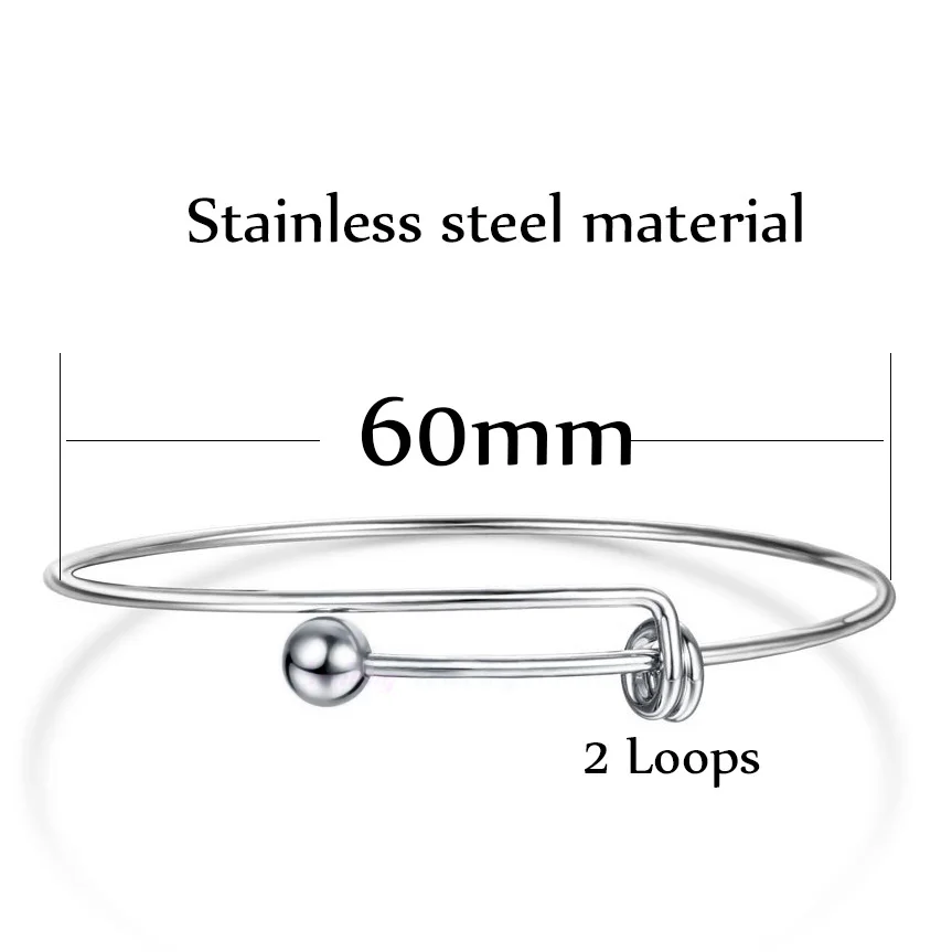 5 шт. модный металлический Расширяемый Браслет из медной/нержавеющей стали