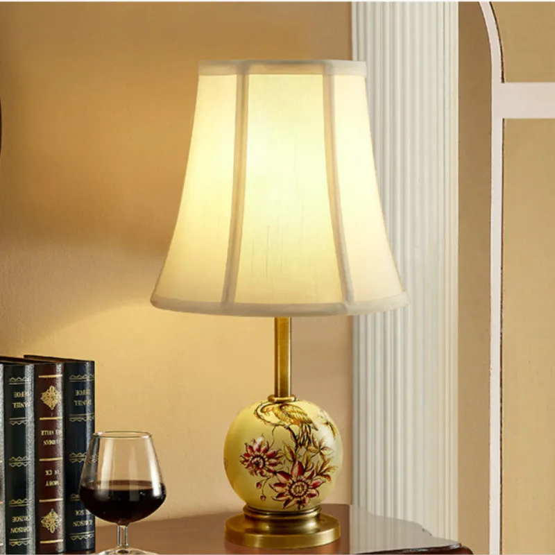 Классическая пастырской европейский ручная роспись Керамика ткань светодио