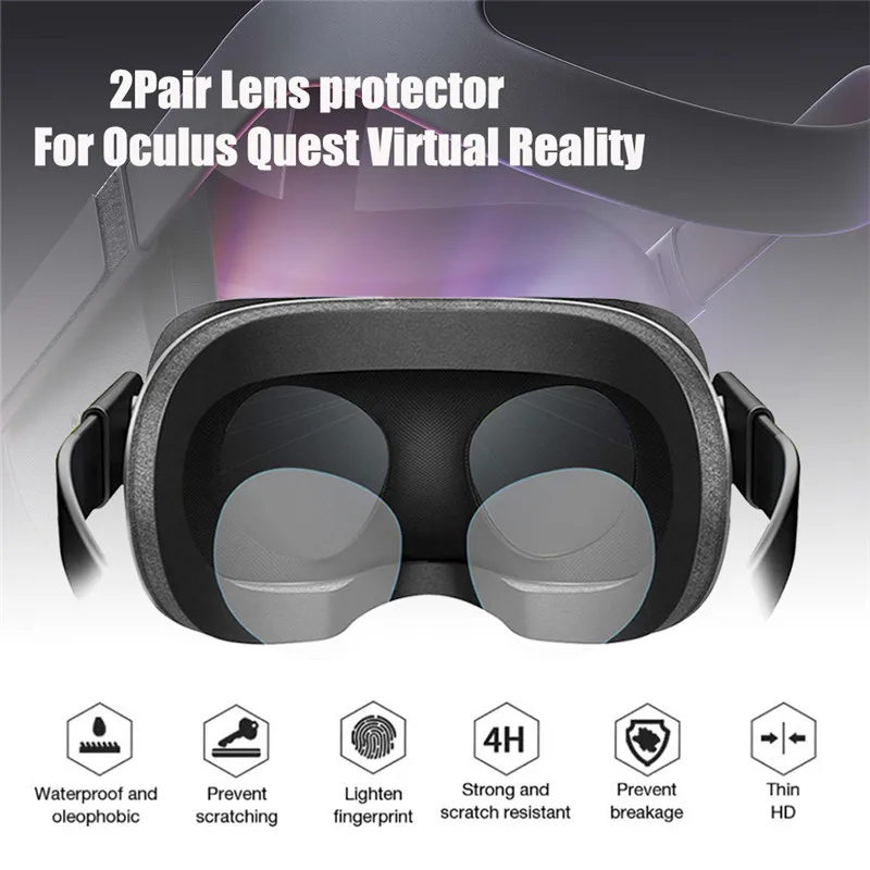 2 пары мягкая Пылезащитная пленка из ТПУ для объектива Oculus Quest / Rift S Go|Аксессуары