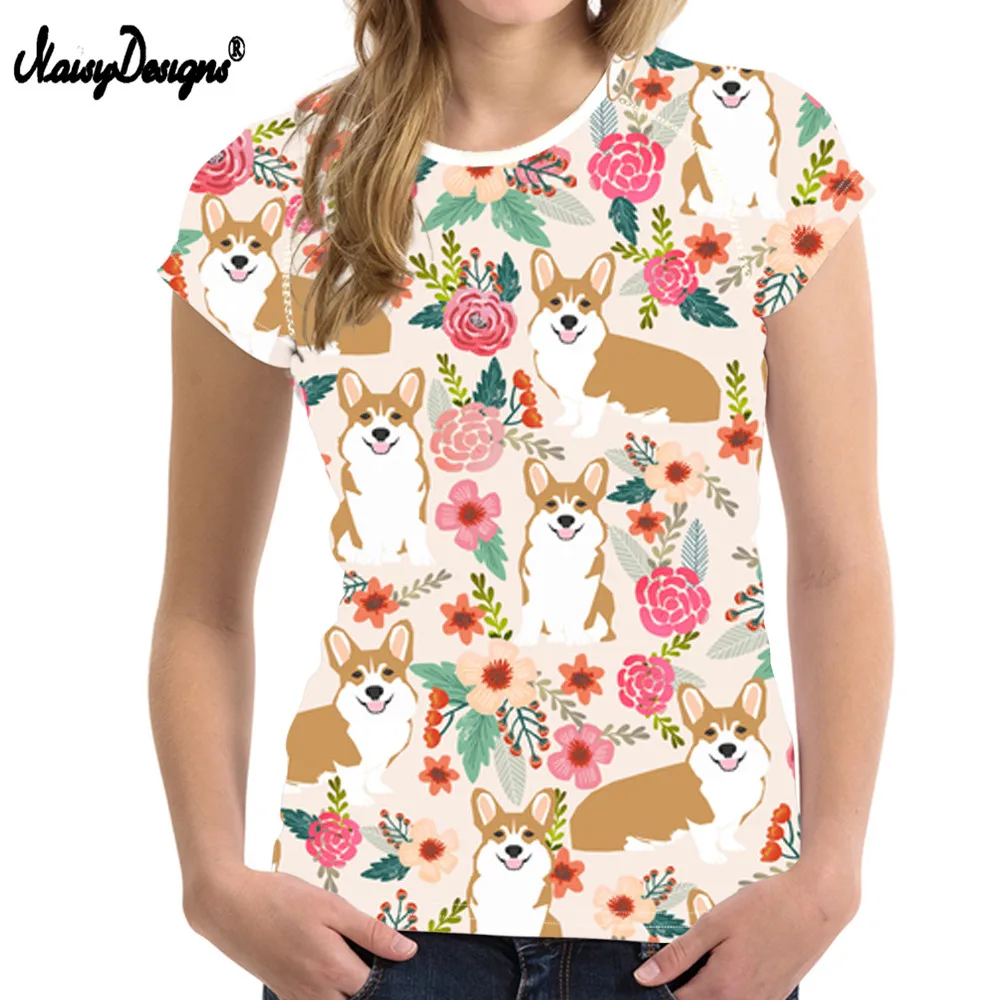 NoisyDesigns/летние женские повседневные футболки с коротким рукавом и круглым