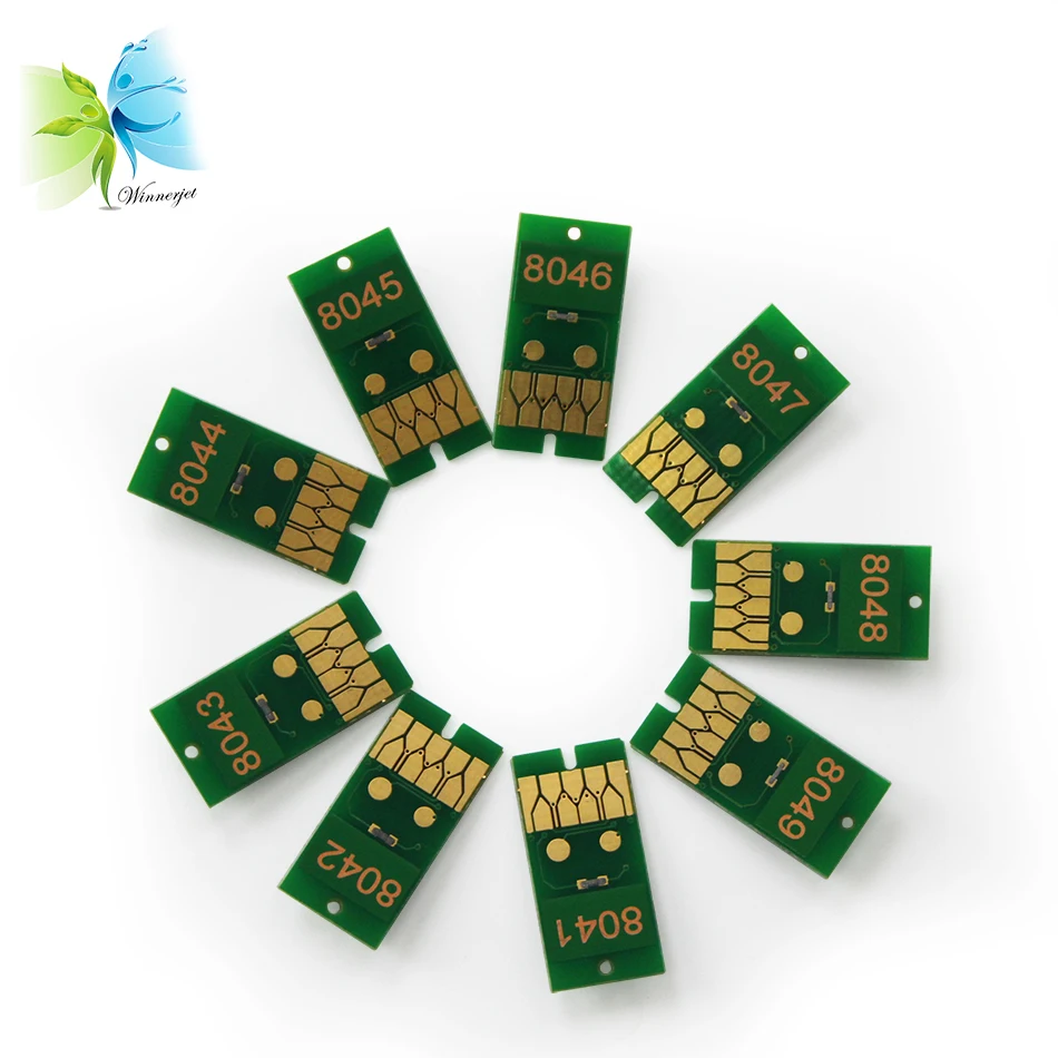 WINNERJET 9 видов цветов 700 мл одноразовая микросхема для картриджа Epson P6000 P8000|cartridge