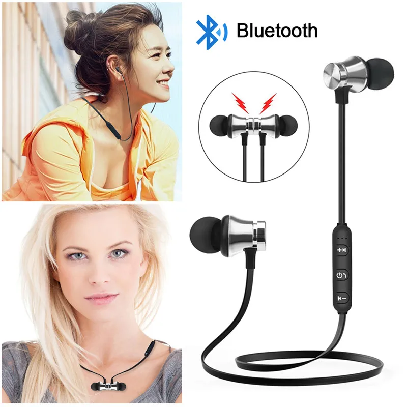 Bluetooth спортивные наушники, гарнитура, водонепроницаемый 4,2 Магнитный микрофон для iPhone X XS Max 7 8 samsung S8 S9 huawei p20
