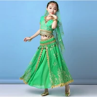 children belly dance costume set stage performance belly dancing clothes for girls india dance bollywood outfit kids 38pcs