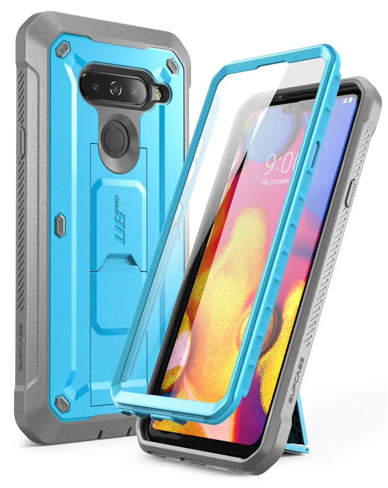 SUP чехол для LG V40 ThinQ V40 чехол UB Pro сверхмощный полноразмерный корпус прочная кобура крышка со встроенной защитой экрана и подставкой - Цвет: Blue