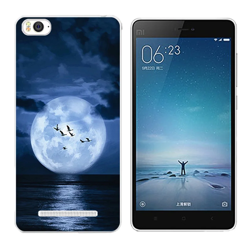 Мягкий чехол из ТПУ Для Xiaomi Mi4c Mi 4c мягкие силиконовые чехлы для телефона с принтом