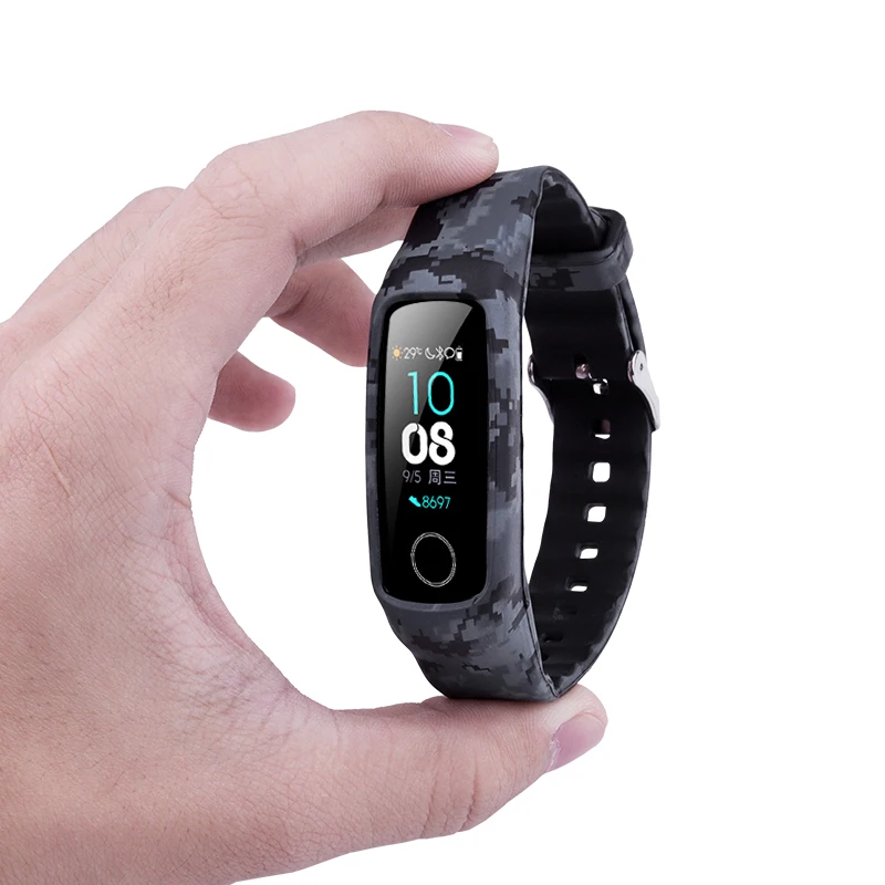 Силиконовый ремешок Подходит для Honor Band 4 /5 cтандартное издание Спортивный браслет комбинирование Сменный ремешок