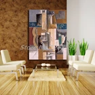 Художественные настенные постеры на холсте с изображением гитары и скрипки Пикассо Пабло, картины на стену для спальни, современные аксессуары для домашнего декора