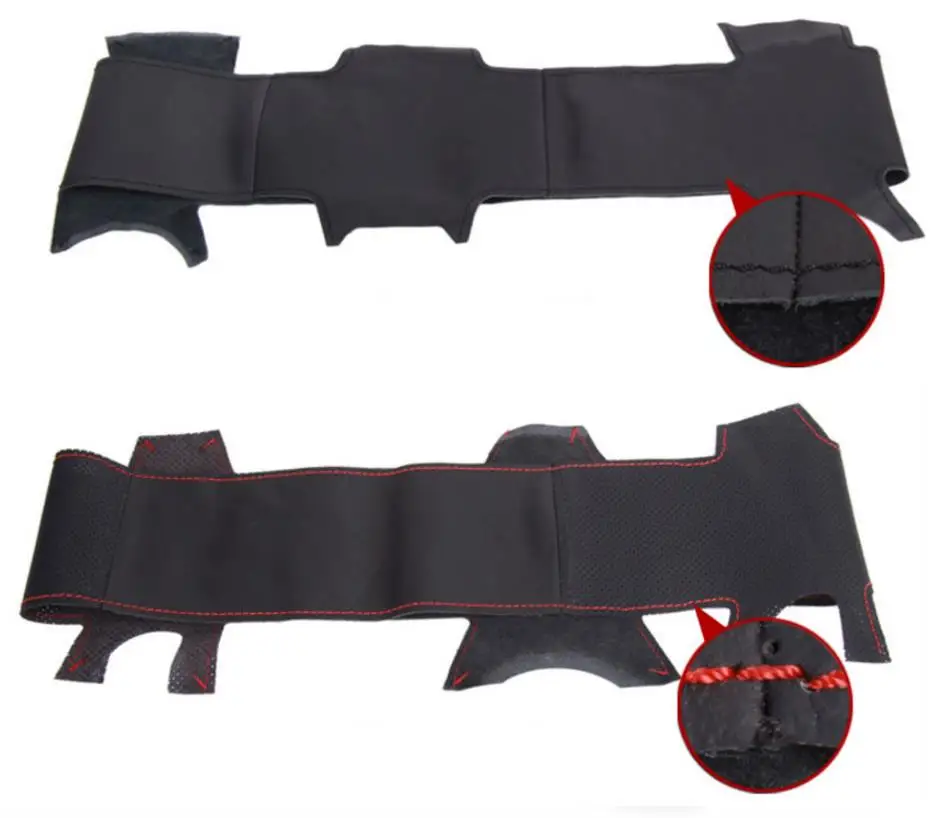 Автомобильные аксессуары пришивной чехол на рулевое колесо из натуральной кожи