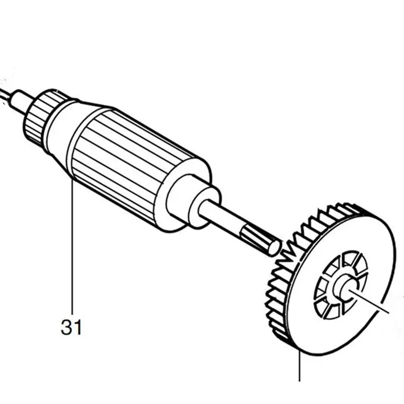 

Ротор якорь 517268-6 для Makita 4322 4324