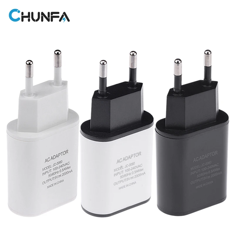 CHUNFA Новый ЕС Plug USB зарядное устройство 2A Европа Универсальный мобильный телефон
