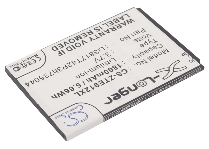 Cameron Sino High Quality 1800mAh Battery Li3817T43P3h735044 Li3818T42P3h735044 for ZTE Avid 4G N9120 N9100 Z740 Z740G Z955 Z995 |