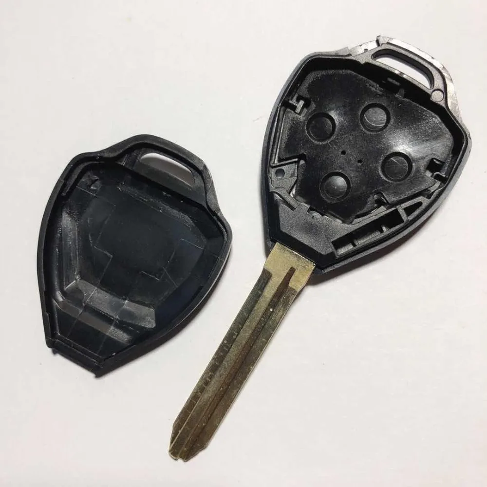 4 кнопки дистанционного Fob крышка подходит для Toyota Corolla Avalon Venza RAV4 2006-2010 замена ключа автомобиля чехол лезвие toy43