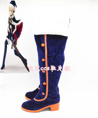 FGO saber alter saber/Обувь для костюмированной вечеринки Ботинки на Рождество и Хэллоуин