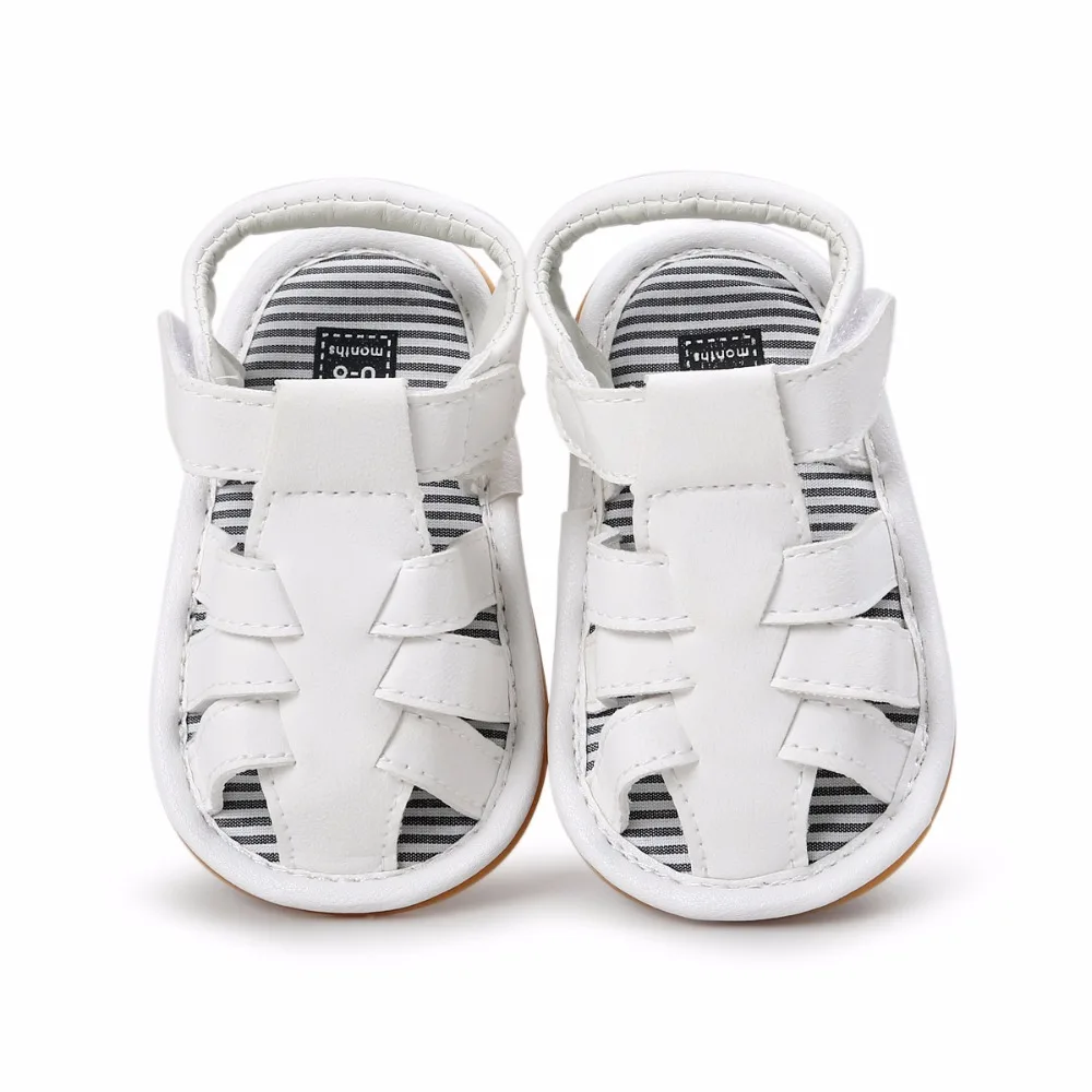 Jongen Sandalen/ летняя обувь для маленьких мальчиков; сандалии; нескользящие пляжные сандалии для первых шагов; нескользящая обувь из искусственной кожи на мягкой подошве для детей ясельного возраста