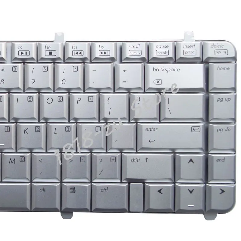 Английская клавиатура YALUZU для ноутбука HP Pavilion DV5 1000 1100 1200 1219 1218TX 1219TX AEQT6700210 QT6A Silver